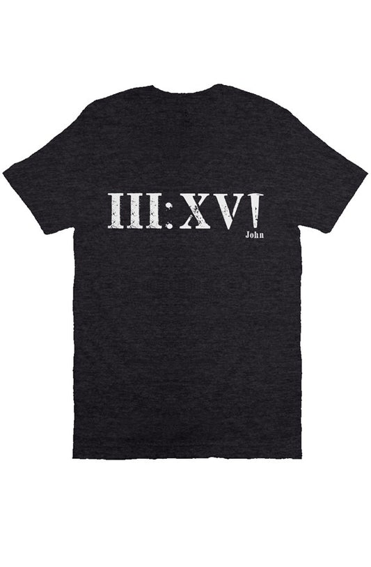 John 3:16 Roman Numerals - Bella Canvas T-Shirt