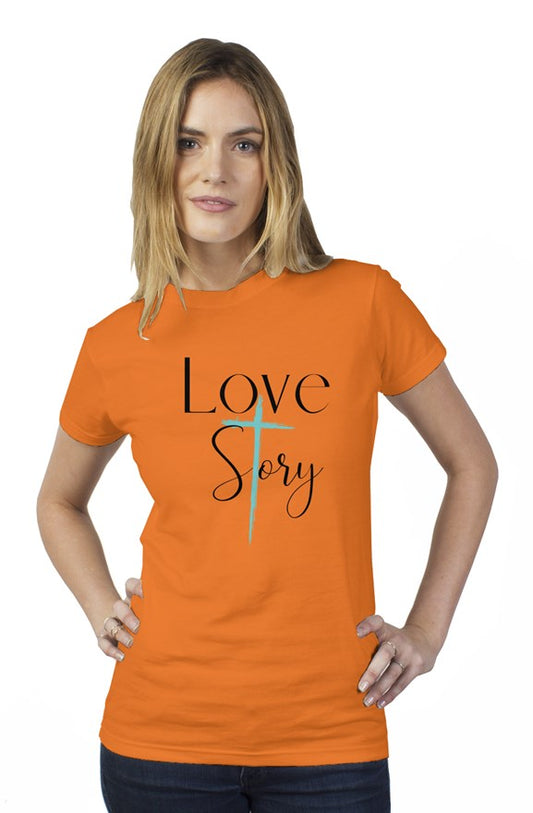 Love Story Cross - Tultex Women's T-shirt